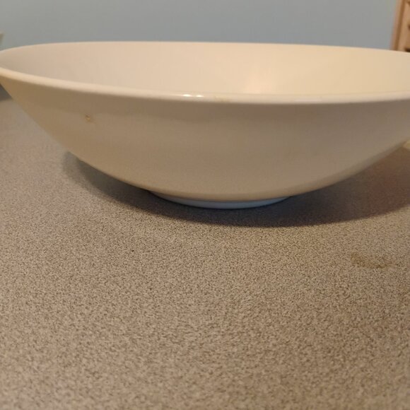 Canonsburg Pottery Skyline Blue Wheat Pattern MCM Serving Bowl - Picture 4 of 5